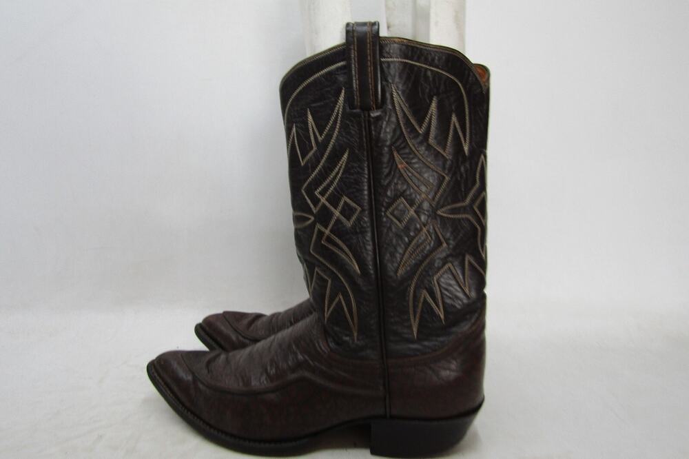 TONY LAMA Gold Label Mens Size 9.5 D Brown Leather Cowboy Western Boots